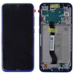 Wyświetlacz LCD z ramką do Xiaomi Redmi Note 8 - niebieski