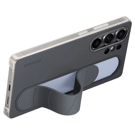 Samsung Galaxy S25 Standing Grip Phone Case - Graphite (Black)