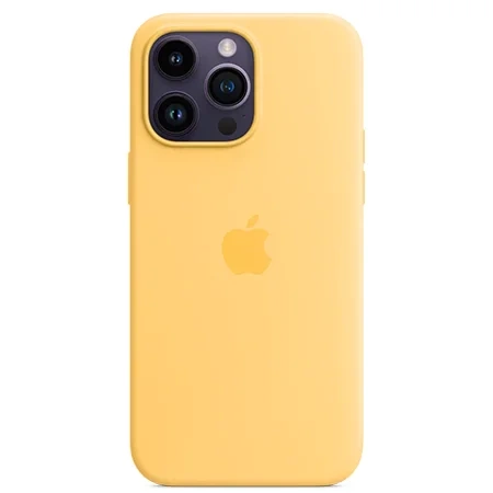 Apple iPhone 14 Pro Max Silicone Case MagSafe - Yellow (Sunglow)