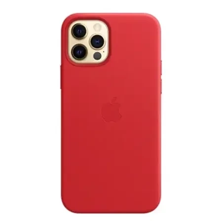 Apple iPhone 12/ 12 Pro Leather Case MagSafe - Red (Scarlet)