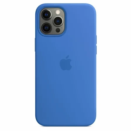 Apple iPhone 12 Pro Max Silicone Case MagSafe - Blue (Capri Blue)