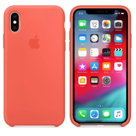 Apple iPhone XS Silicone Case - Nectarine (Nectarine) [OUTLET]  