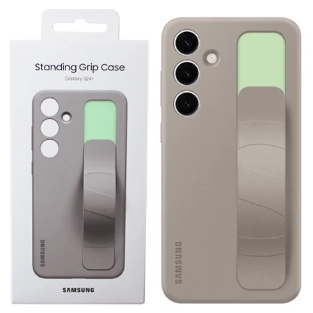 Samsung Galaxy S24 Plus Standing Grip Phone Case - Beige (Taupe)