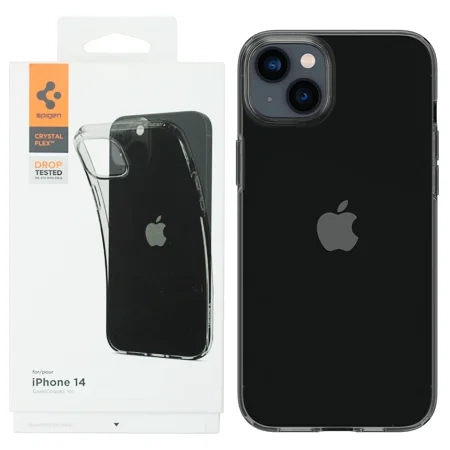 Spigen Crystal Flex silicone case for Apple iPhone 14 - smoked (Space Crystal)