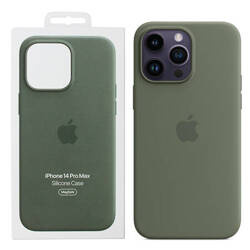 Apple iPhone 14 Pro Max Silicone Case MagSafe - Olive (Olive)