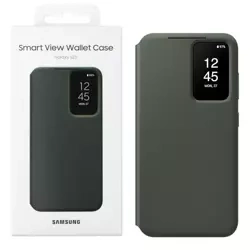 Etui Samsung Smart View Wallet Case do Galaxy S23 - zielone (Khaki)