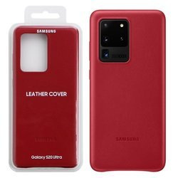 Samsung Galaxy S20 Ultra leather case Leather Cover EF-VG988LREGWW - red