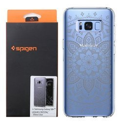 Samsung Galaxy S8 Plus etui silikonowe Spigen Liquid Crystal Shine 571CS21666  - transparentne z wzorem