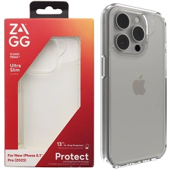 Case for Apple iPhone 15 Pro Max Zagg Crystal Palace - transparent