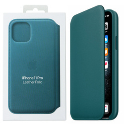 Apple iPhone 11 Pro Leather Folio Case - Green (Peacock)