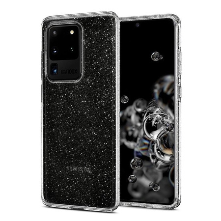 Samsung Galaxy S20 Ultra silicone case Spigen Liquid Crystal Glitter ACS00710 - transparent with glitter