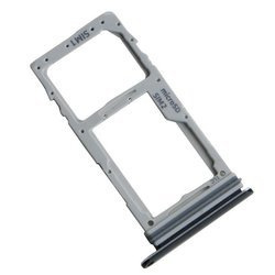 Samsung Galaxy S10 Lite SIM card and micro-SD memory card drawer - black