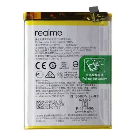 Original BLP757 battery for Realme 6/ 6 Pro/ 6S - 4300 mAh