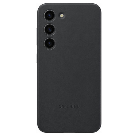 Samsung Galaxy S23 Leather Phone Case - black