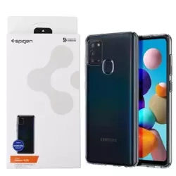 Silikonowe etui Spigen Liquid Crystal do Samsung Galaxy A21s - transparentne