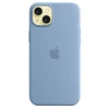 Apple iPhone 15 Plus Silicone Case MagSafe - Blue (Winter Blue)