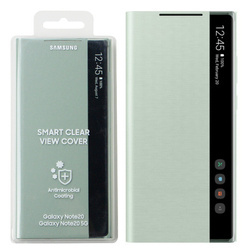 Etui na telefon Samsung Galaxy Note 20 Smart Clear View Cover - miętowe (Mint)