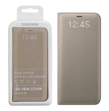 Samsung Galaxy S8 LED View Cover case EF-NG950PFEGWW - gold