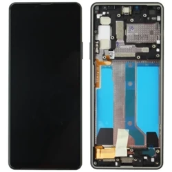 LCD display with frame for Sony Xperia 10 IV - black