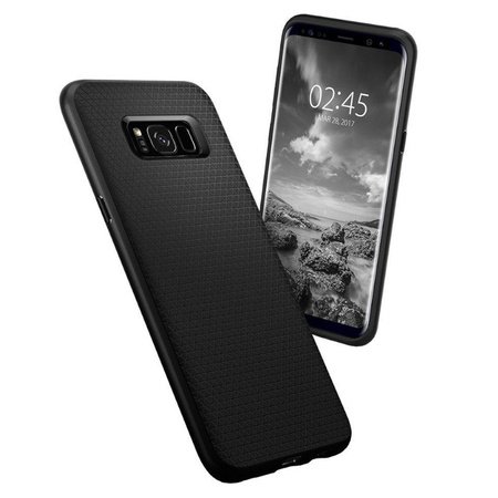 Samsung Galaxy S8 Plus silicone case Spigen Liquid Air 571CS21663 - black 