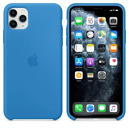 Apple iPhone 11 Pro Max Silicone Case - Blue (Surf Blue)