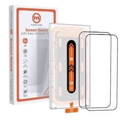 Szkło hartowane z aplikatorem na Apple iPhone 15 Pro Mobile Origin Screen Guard - 2 sztuki