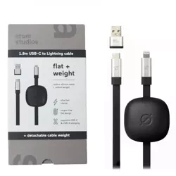 Kabel USB-C na Lightning z adapterem USB-A Atom Studios - 1.8 m