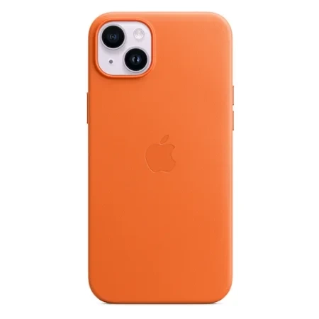 Apple iPhone 14 Plus Leather Case MagSafe - Orange (Orange)