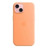 Apple iPhone 15 Silicone Case MagSafe - Orange (Orange Sorbet)