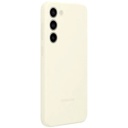 Samsung Galaxy S23 Plus Silicone Phone Case - cream-colored