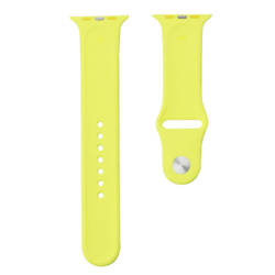 Apple Watch 1/ 2/ 3/ 4/ 5/ 6/ 7 Series 42/ 44/ 45 mm Silicone Sport strap M/L MQUV2ZM/A - neon lemon (Flash)