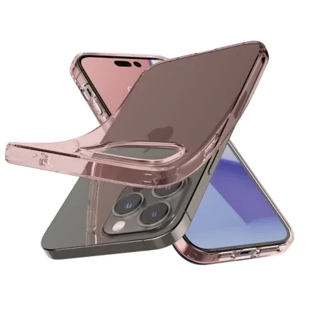 Spigen Crystal Flex Silicone Case for Apple iPhone 14 Pro Max - Pink (Rose Crystal)