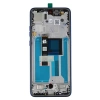 Original LCD display with bezel for Motorola Edge 50 Neo - blue (Nautical Blue)