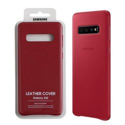 Samsung Galaxy S10 leather case Leather Cover EF-VG973LREGWW - red