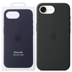 Apple iPhone 16e Silicone Case MagSafe - Black (Black)