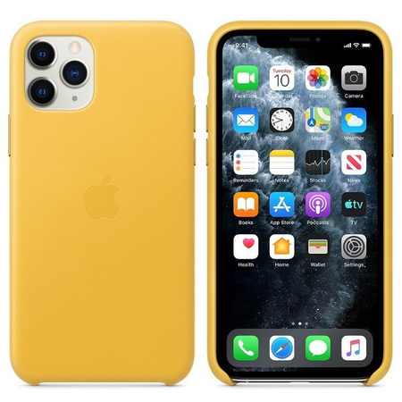 Apple iPhone 11 Pro Leather Case MWYA2ZM/A - Juicy Lemon (Meyer Lemon)