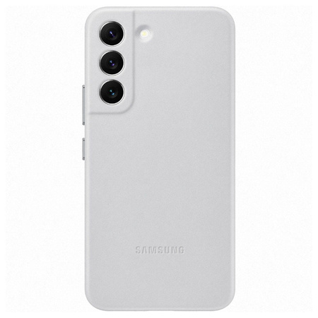 Samsung Galaxy S22 Leather Cover phone case - grey