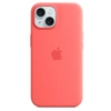 Apple iPhone 15 Silicone Case MagSafe - Pink (Guava)