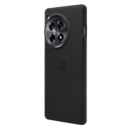 OnePlus 12R Sandstone Bumper Case - black