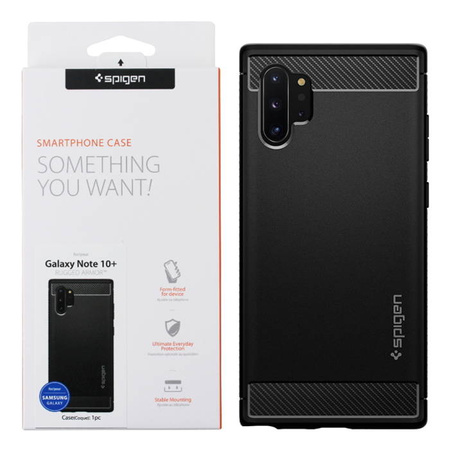 Spigen Rugged Armor phone case for Samsung Galaxy Note 10 Plus - black