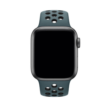 Apple Watch 1/ 2/ 3/ 4/ 5/ 6/ 7 Series 38/ 40/ 41mm Nike Sport Band MTMU2ZM/A - Turquoise/Black (Celestial Teal/Black)