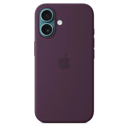 Apple iPhone 16 Silicone Case MagSafe - Purple (Plum)