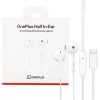 Słuchawki przewodowe z pilotem OnePlus Half In-Ear - białe