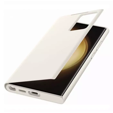 Samsung Smart View Wallet Case for Galaxy S23 Ultra - cream-colored