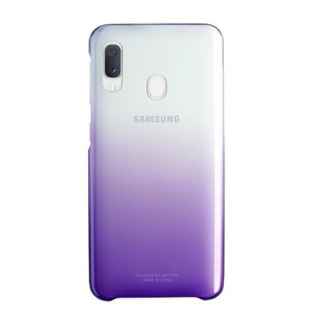 Samsung Galaxy A20E etui Gradation Cover EF-AA202CVEGWW - półprzezroczysty fioletowy