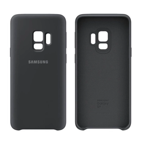 Silicone case for Samsung Galaxy S9 phone - black [OUTLET]