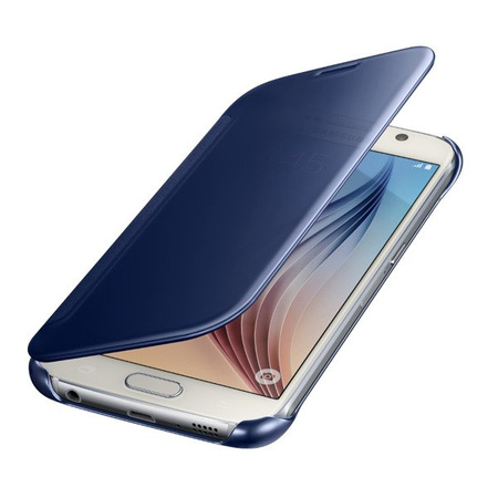 Etui na telefon Samsung Galaxy S6 Clear View Cover - granatowe