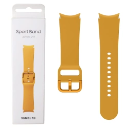 Strap for Samsung Galaxy Watch 4/ Watch 4 Classic/ Watch 5/ Watch 5 Pro Sport Band 20 mm S/M - Mustard (Mustard)