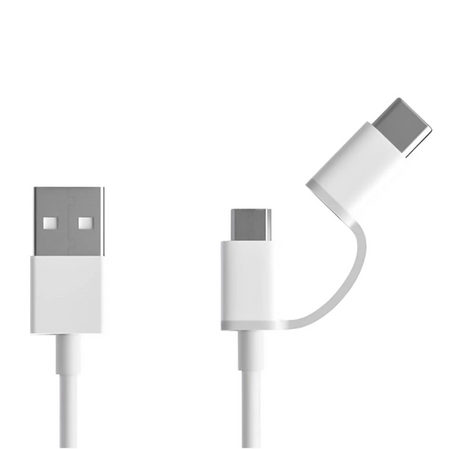 Xiaomi 2-in-1 micro-USB + USB-C cable - 1m