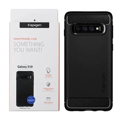 Etui na telefon Samsung Galaxy S10 Spigen Rugged Armor - czarne